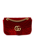                                                       Gucci Marmont velvet shoulder bag 443497-luxe